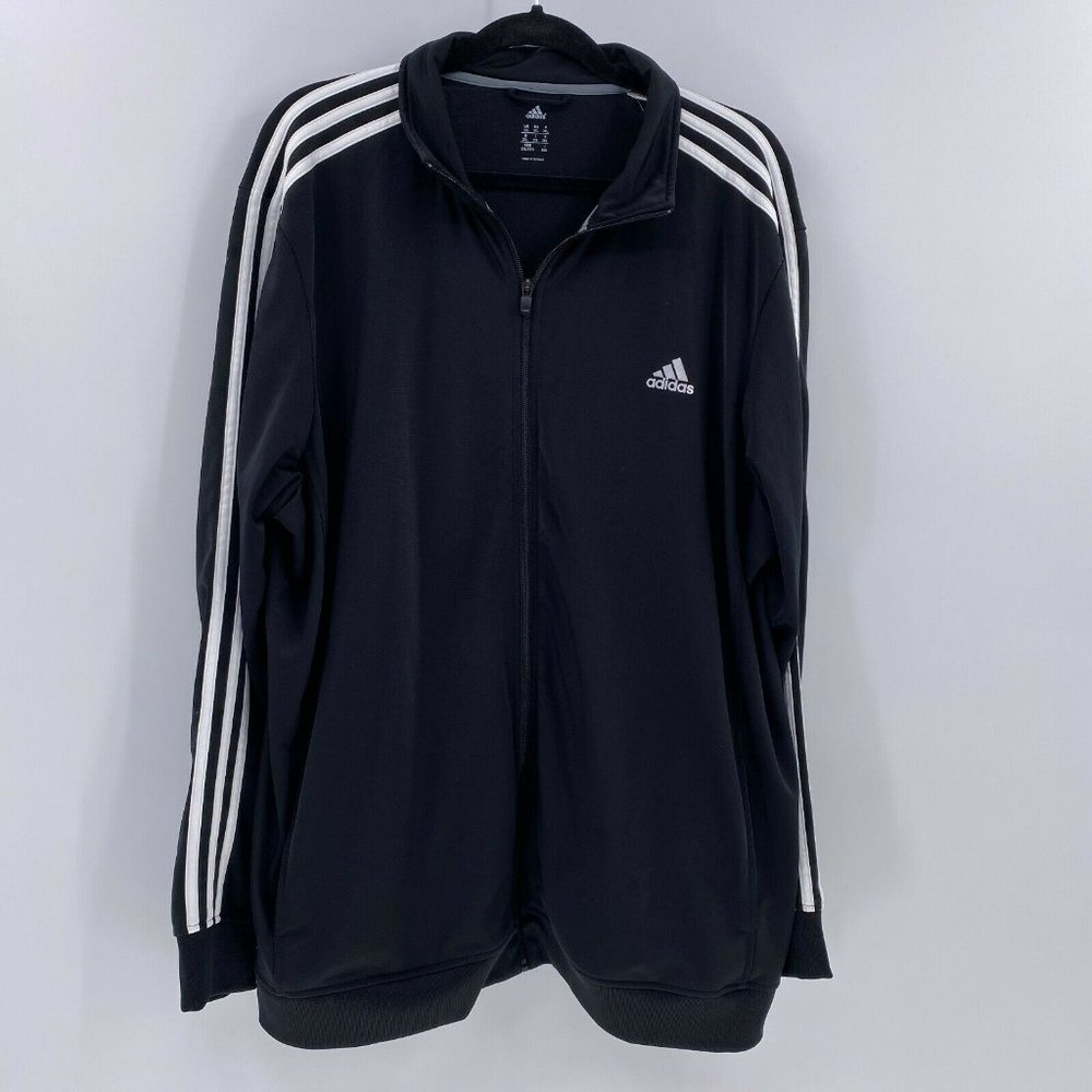 Adidas essential mens track jacket sz 2XL Black